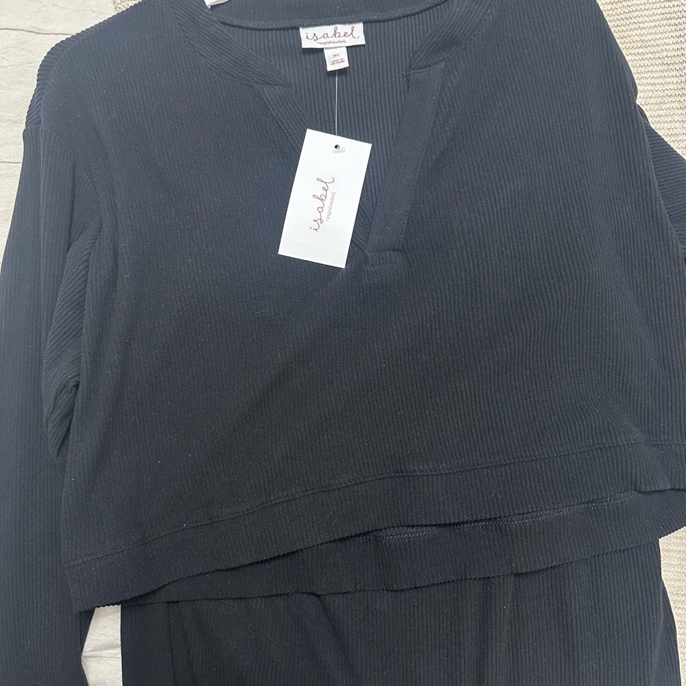 Black matching set Shirt & skirt